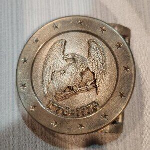 U.S. Bicentennial belt buckle by Sid Bell